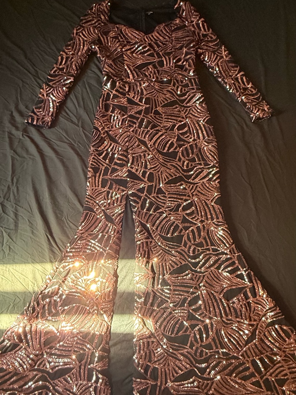 Fashion Nova Shining Lights Sequin Maxi Dress - Pink/Black - Picture 11 of 12